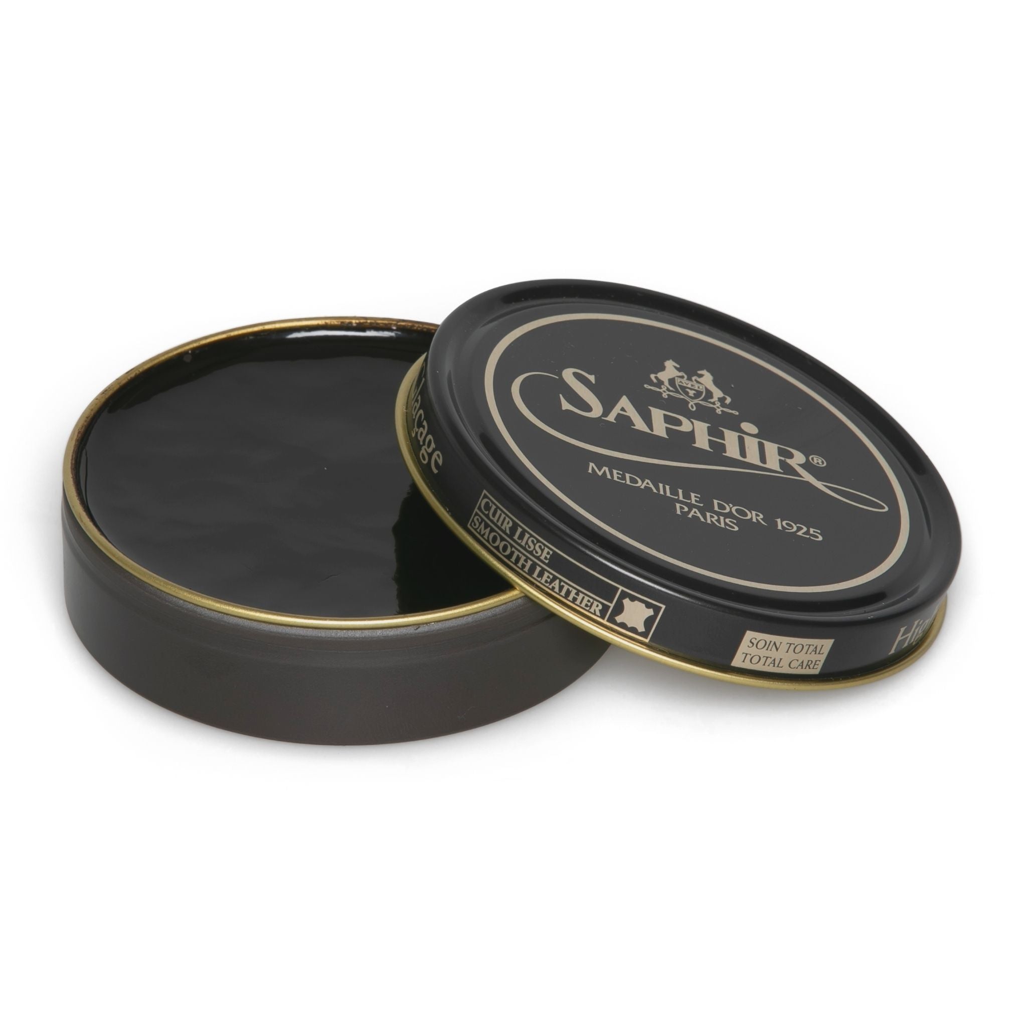 Saphir Pate de Luxe Wax Shoe Polish (50ml) in dark brown colour is the perfect solution to achieve the ultimate shine