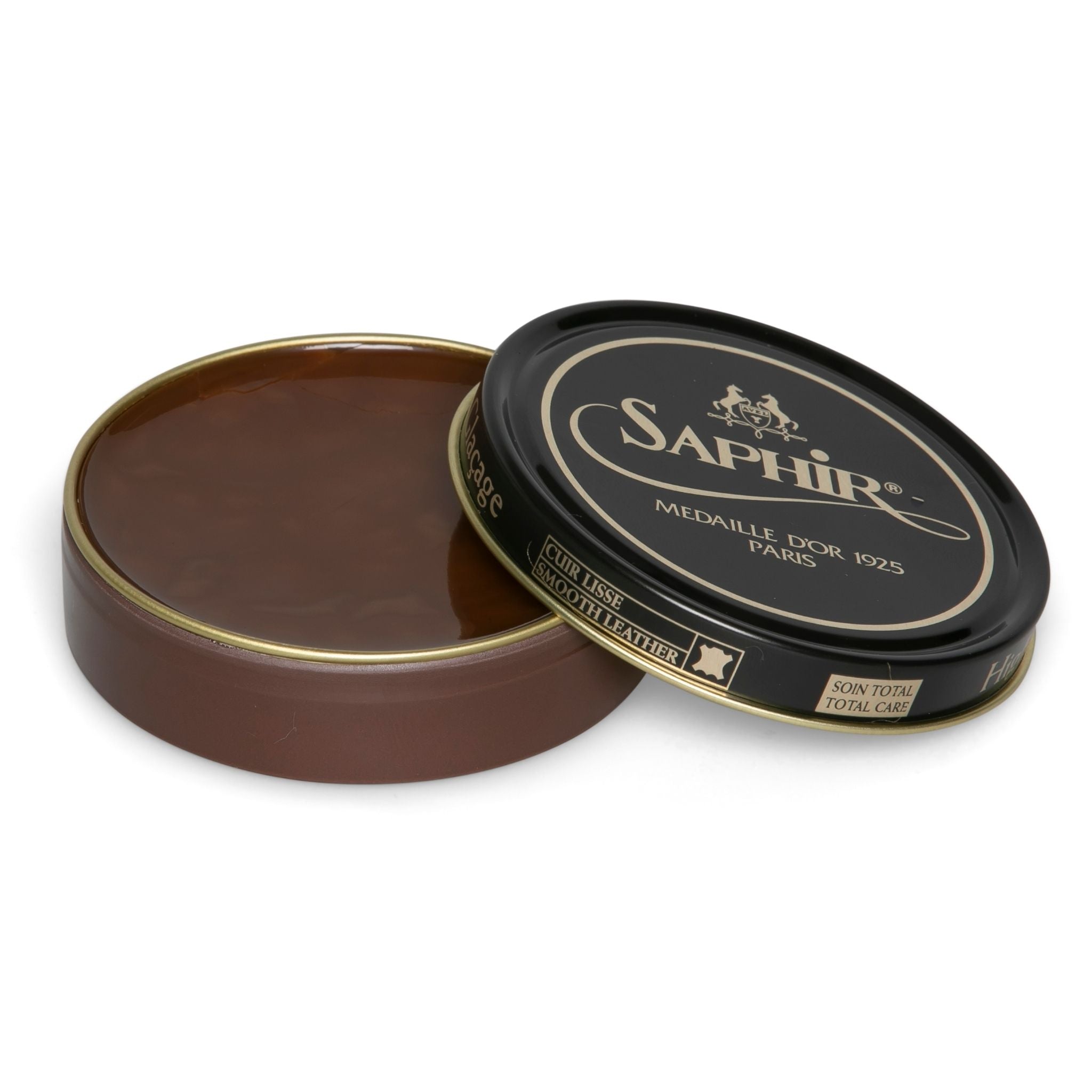 Saphir Pate de Luxe Wax Shoe Polish (50ml) in medium brown colour is the perfect solution to achieve the ultimate shine